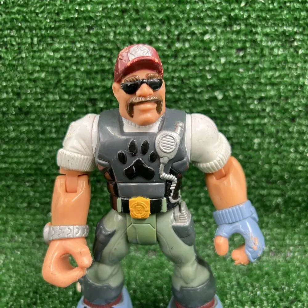 Mattel Fisher Price‎ Rescue Heroes BILL BARKER K9 Police 1999 Action Figure 6.5